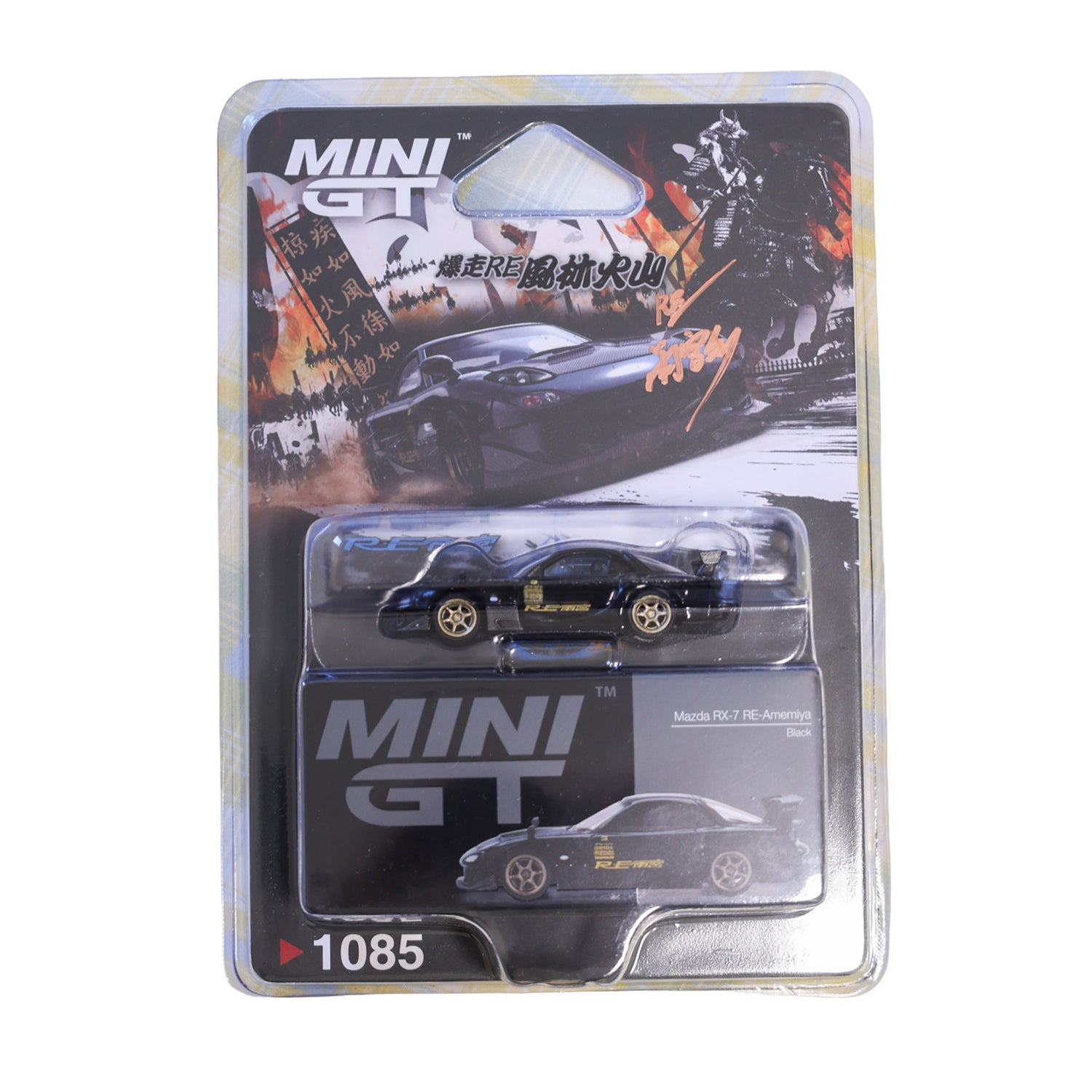 Mini GT Mazda RX-7 Re Amemiya Noir #1085 — Tokyo Auto Salon 2025 HK Exclusif avec Signature