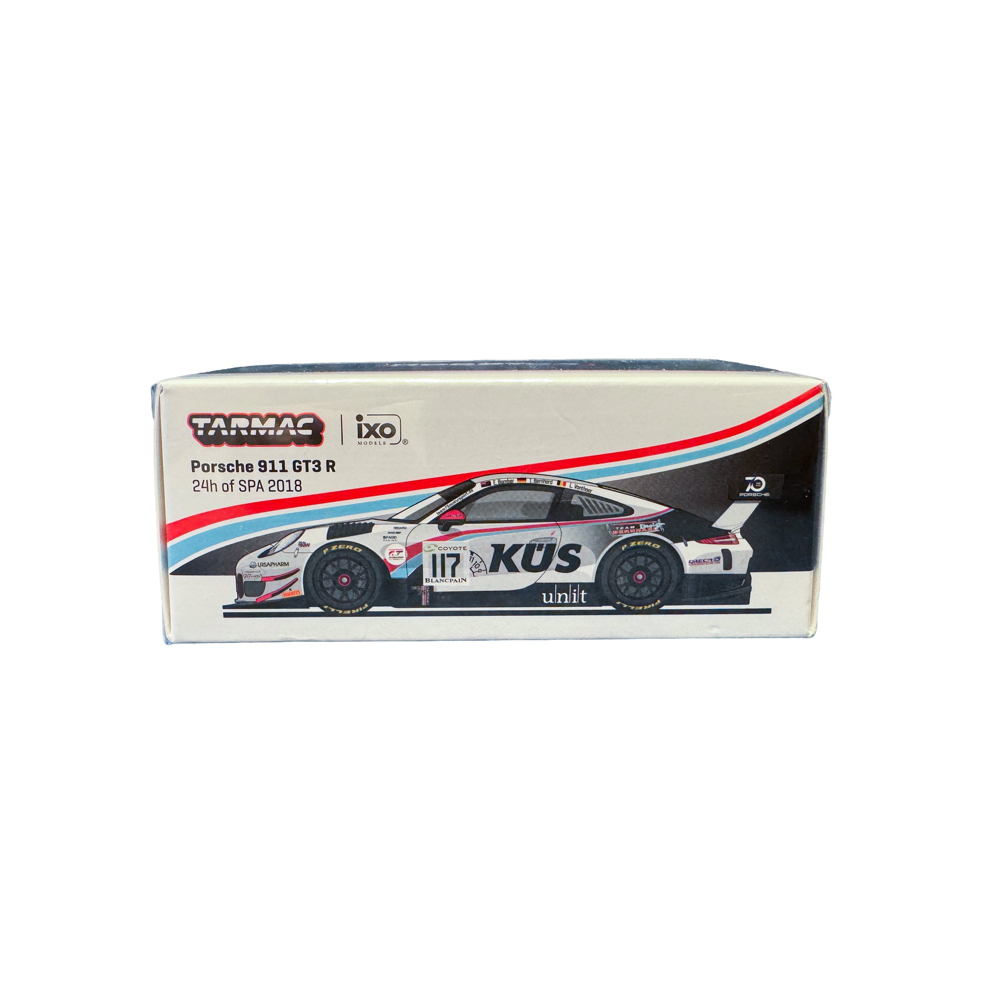 Tarmac Works Porsche 911 GT3 R 24h de Spa 2018 1:64 — Exclusivité Taïwan 7-Eleven