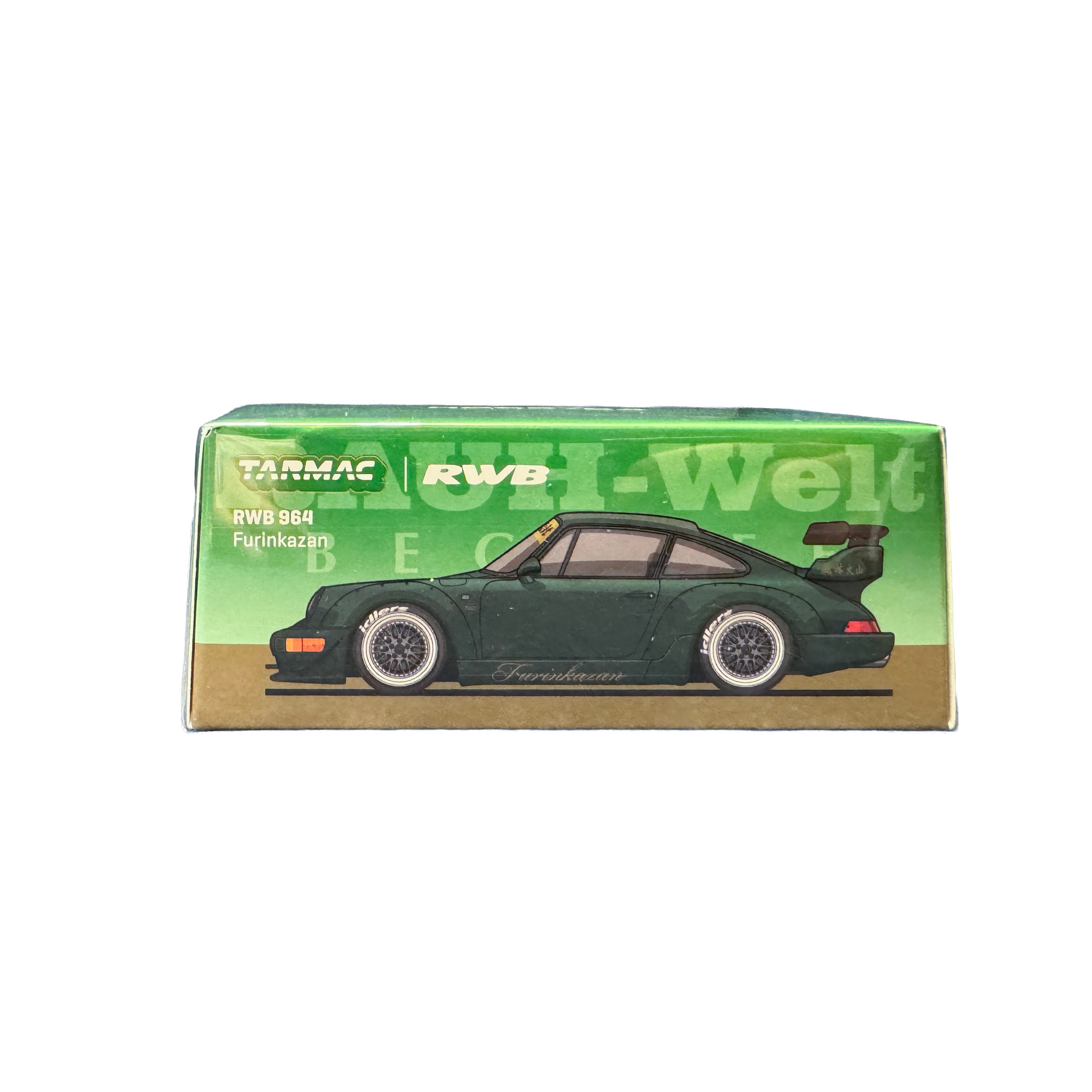 Tarmac Works Porsche RWB 964 Furinkazan Verte 1:64 — Exclusivité Taiwan 7-Eleven