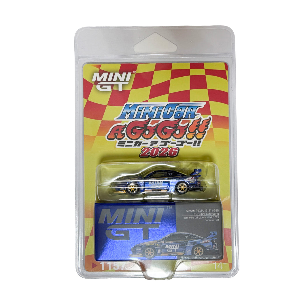 MINI GT 1/64 Mini Car A GoGo 2026 Japan Exclusive LBWK S15 & RX-7 Set of 2