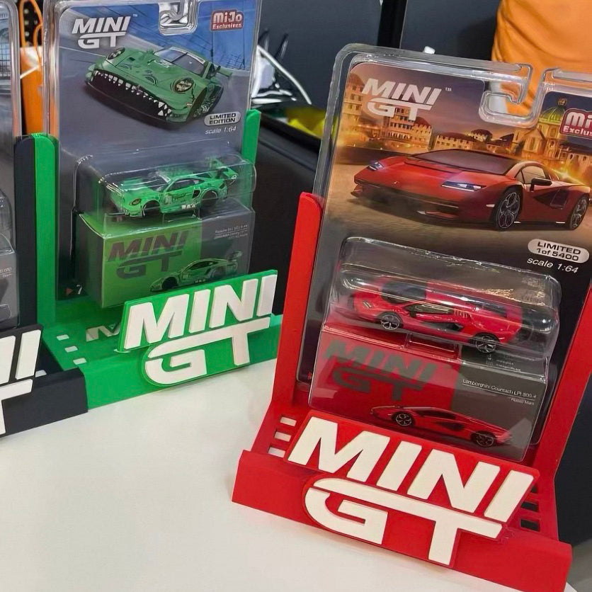 Mini GT Blister Card Display Rack (Cars Not Included)