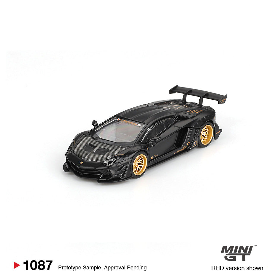 Mini GT 1:64 LB-WORKS Lamborghini Aventador Limited Edition – Matte Black