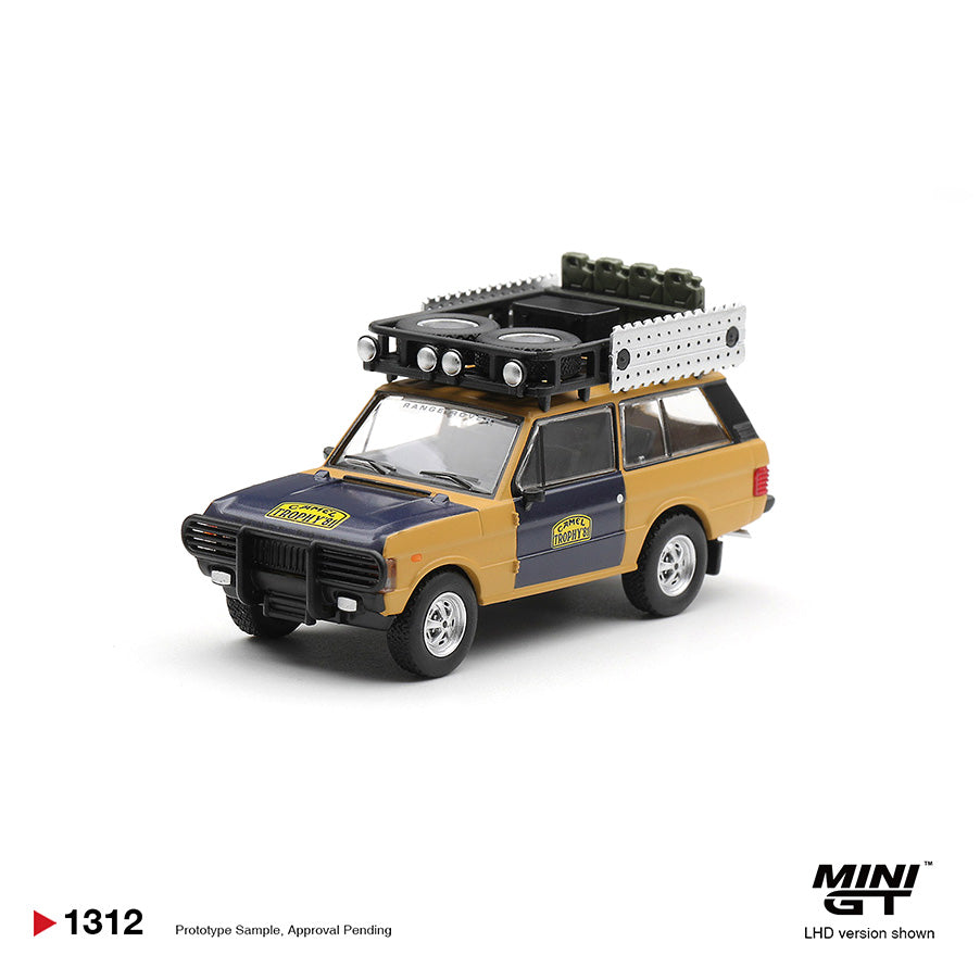 Mini GT 1:64 Range Rover 1981 Camel Trophy Sumatra H.Fischer & W.Bays Pre Order