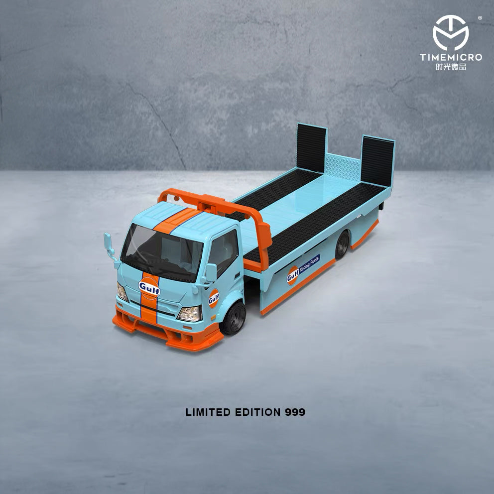 TimeMicro 1:64 H300 Flatbed Transport Trailer Gulf Livery Limited Edition 999
