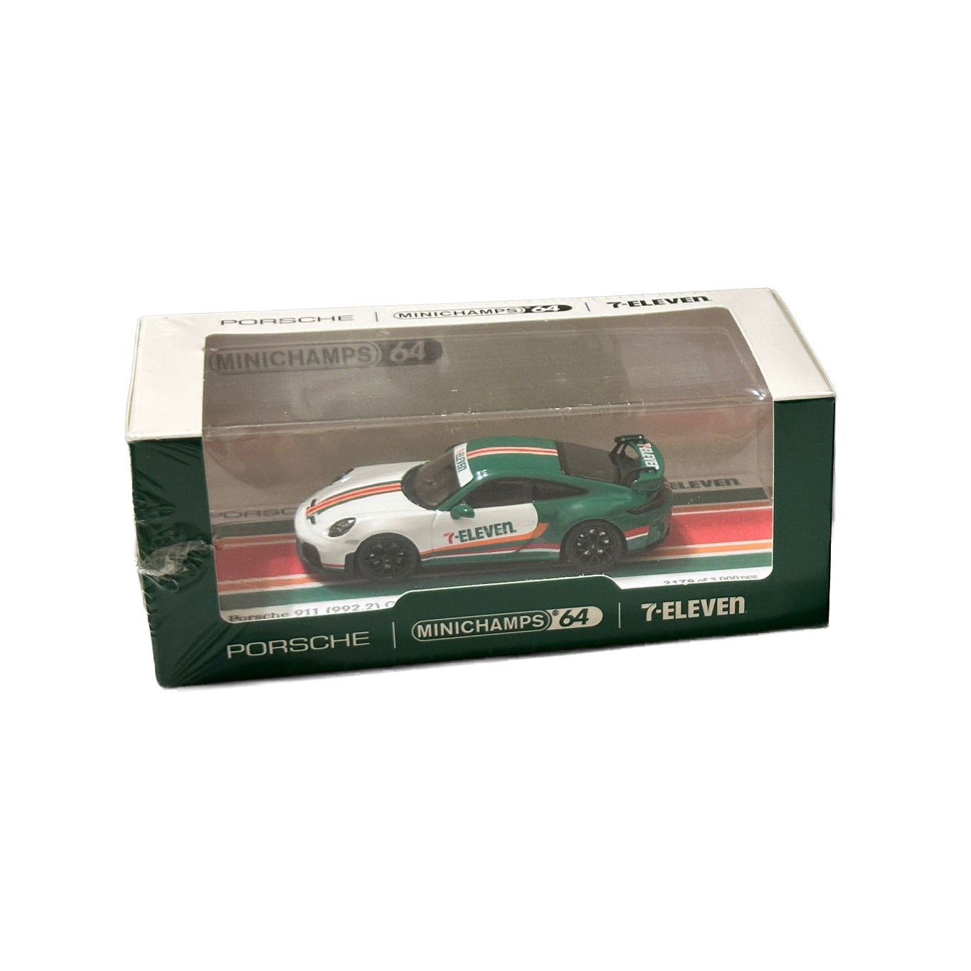 Minichamps Porsche 911 (992) GT3 2026 1:64 — Édition Limitée Taiwan 7-Eleven