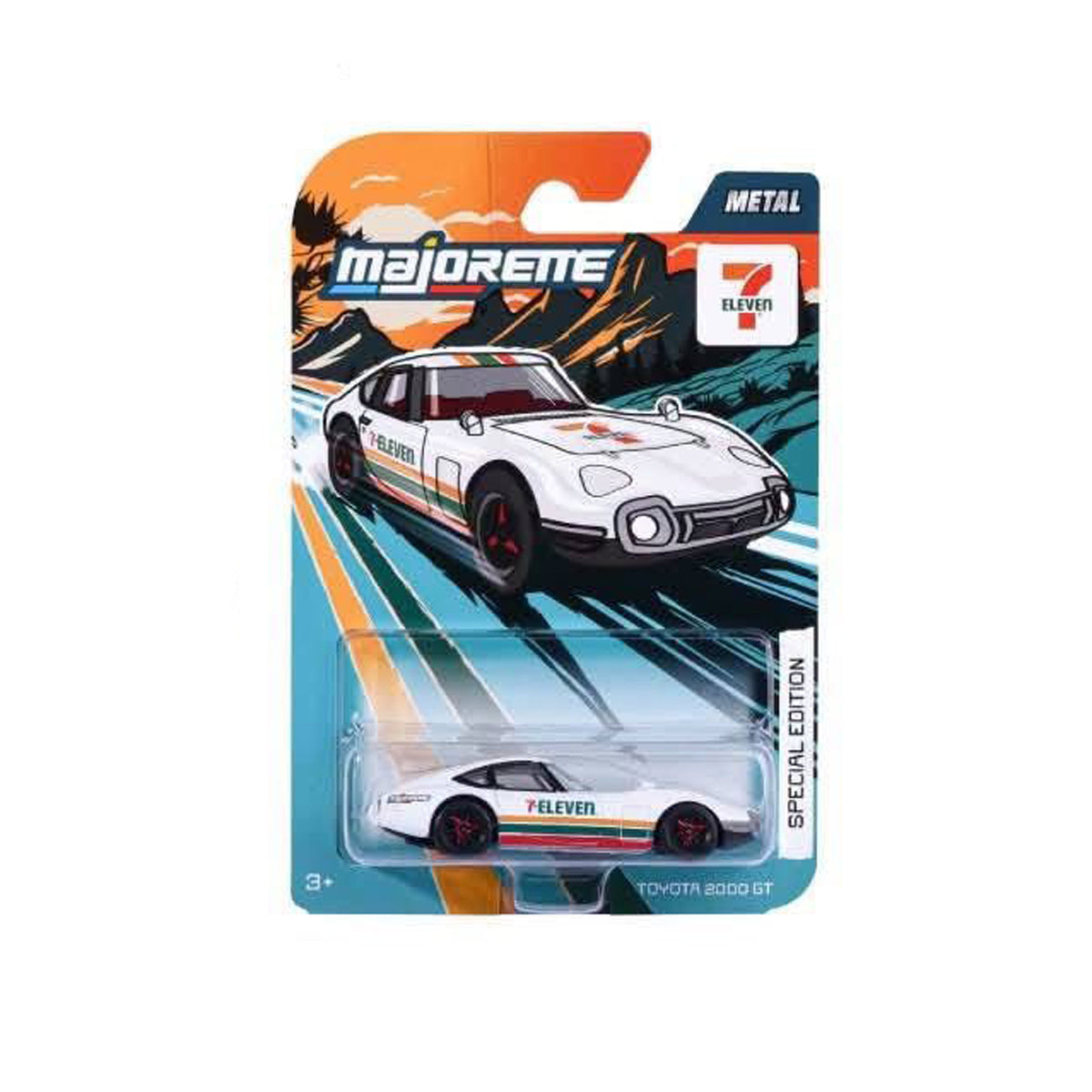 7-Eleven x Toyota 2000GT Majorette Diecast Model Car — Taiwan Exclusive