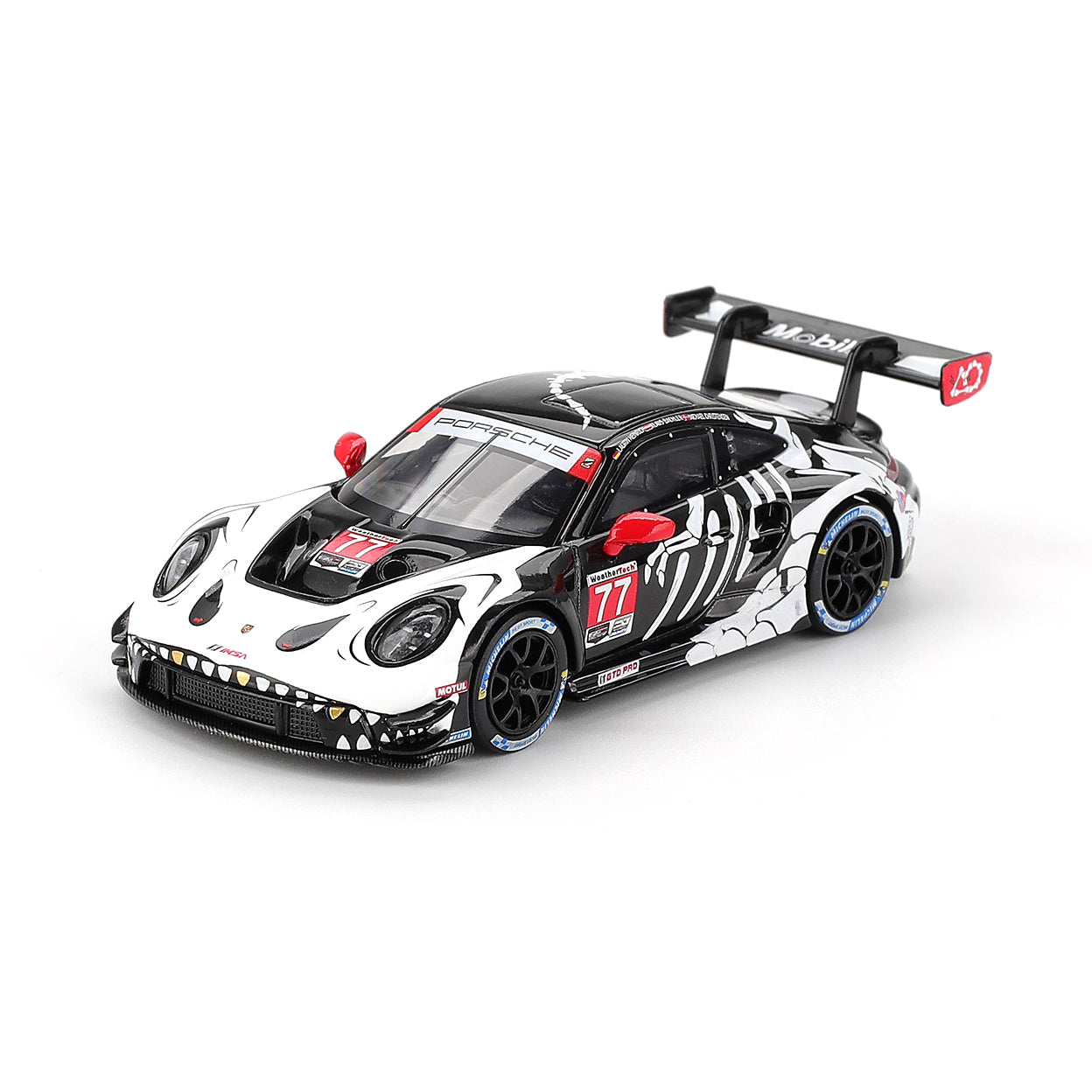 Mini GT 1:64 Porsche 911 GT3 R #77 AO Racing 2025 IMSA Petit Le Mans #1143