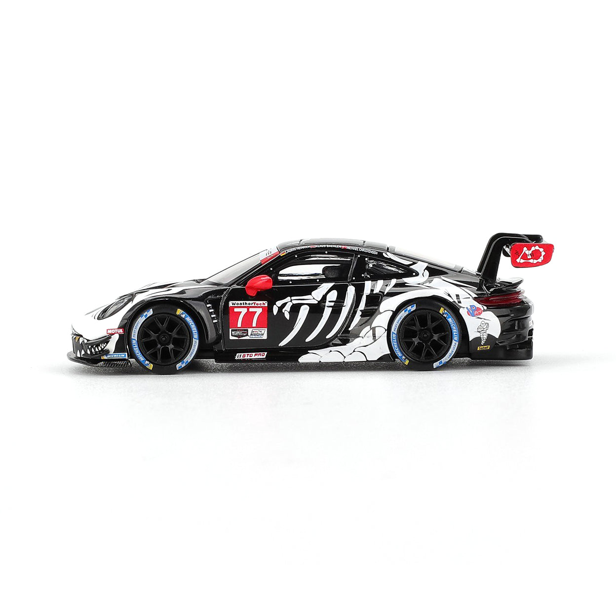 Mini GT 1:64 Porsche 911 GT3 R #77 AO Racing 2025 IMSA Petit Le Mans #1143