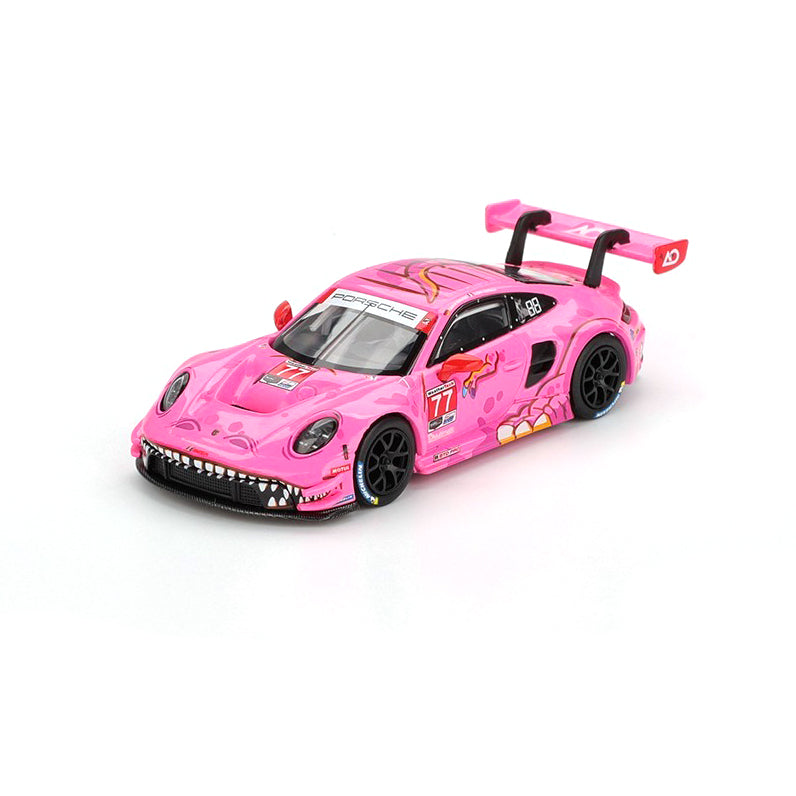 Mini GT 1:64 Porsche 911 GT3 R #77 AO Racing 2024 IMSA Road America #1052