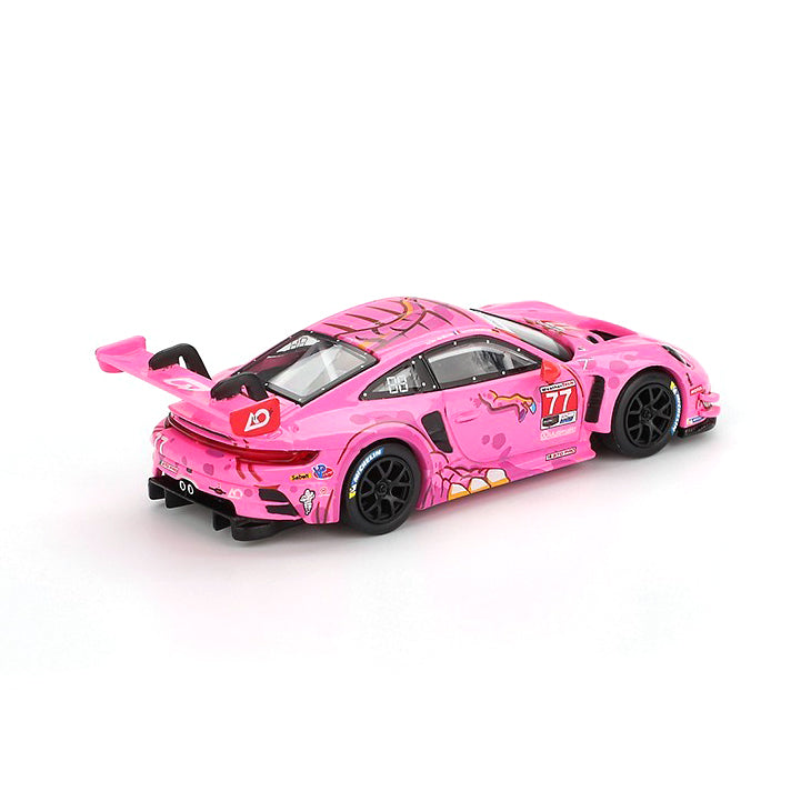 Mini GT 1:64 Porsche 911 GT3 R #77 AO Racing 2024 IMSA Road America #1052
